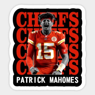 Kansas City Chiefs Patrick Mahomes 15 Sticker